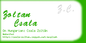 zoltan csala business card